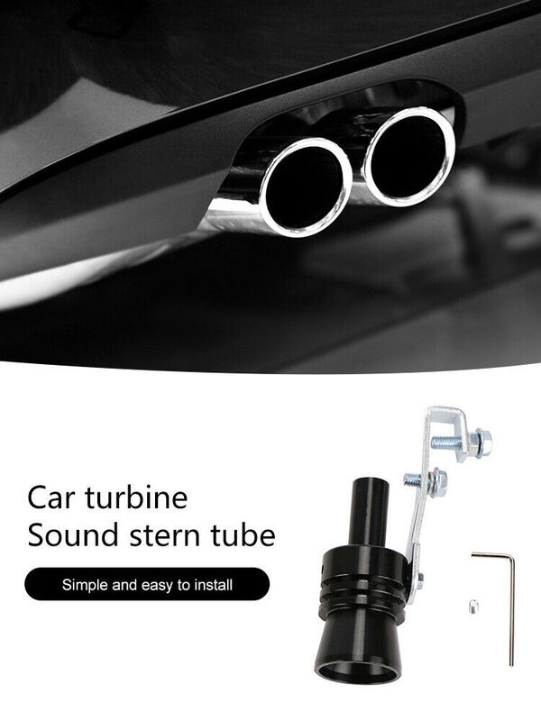 Universale Auto Turbo tubo di scarico ruggito Maker Sound Whistle Blow Simulator marmitta tubo fischietto parti di ricambio Auto XL