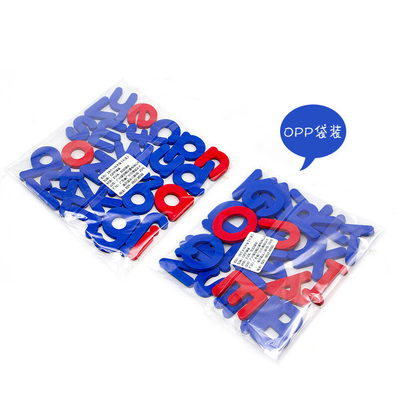 Magnetic English Letters Stickers para crianças, vermelho, azul, inglês, natural, absorção magnética, vogal, consoante