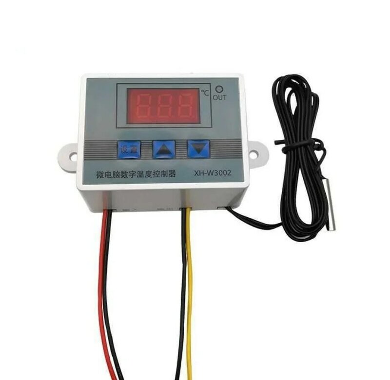 Controlador de Temperatura Digital, Termostato do Microcomputador, Regulador, Interruptor De Controle De Temperatura Quente e Fria, W3002, 12V, 24V, 110-220V