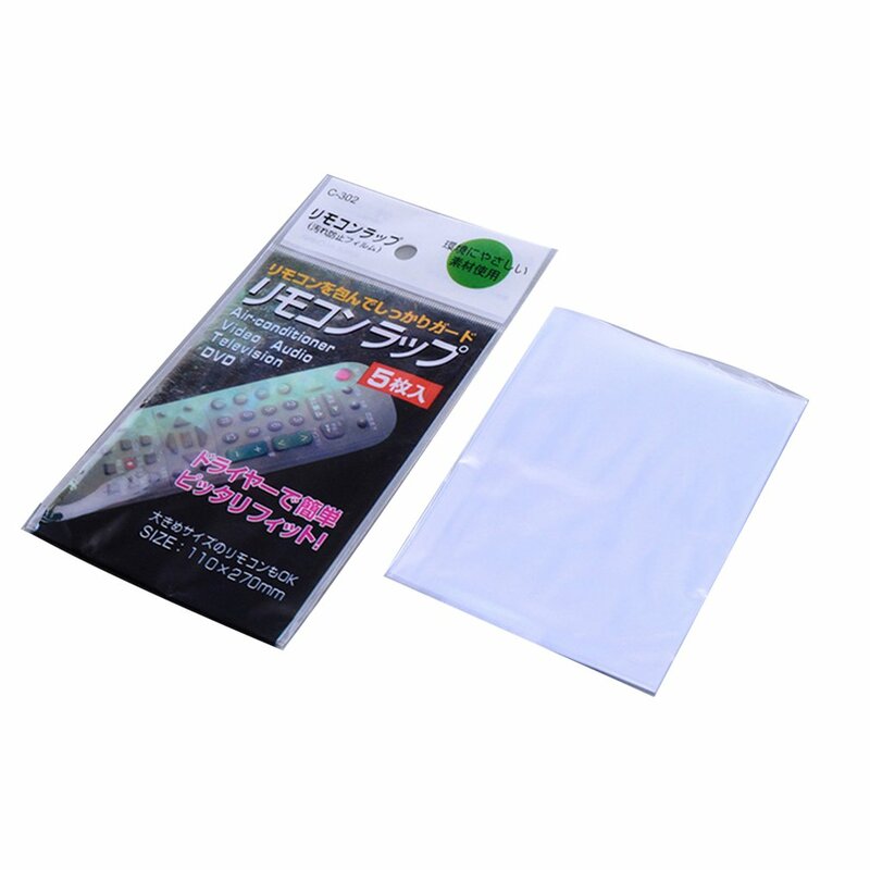 New 5Pcs Remote Control Protection Cover Heat Shrink Wrap Video Air Conditioning Home Waterproof Protective Case Fast shipping