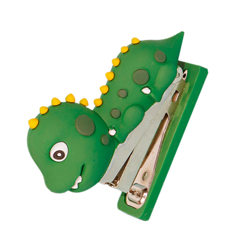 Stapler kertas Stapler lucu, Stapler dinosaurus dekorasi buatan tangan, Stapler silikon