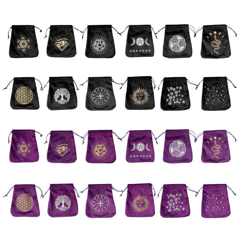 Tarot carte sac de rangement jeu de société cartes organisateur pochette mode autel cordon sac de rangement pour dés bijoux
