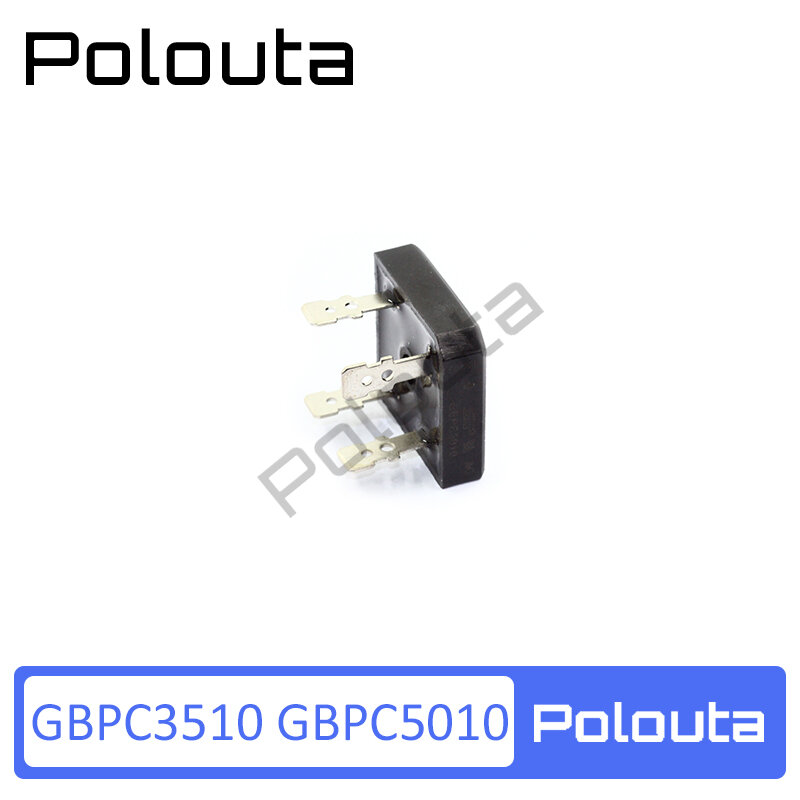 Polouta Gbpc5010 Gbpc3510 S35vb100 Single-Phase Bridge Rectifier สเก็ตบอร์ดสนับสนุน Current ตัวเก็บประจุป้องกัน