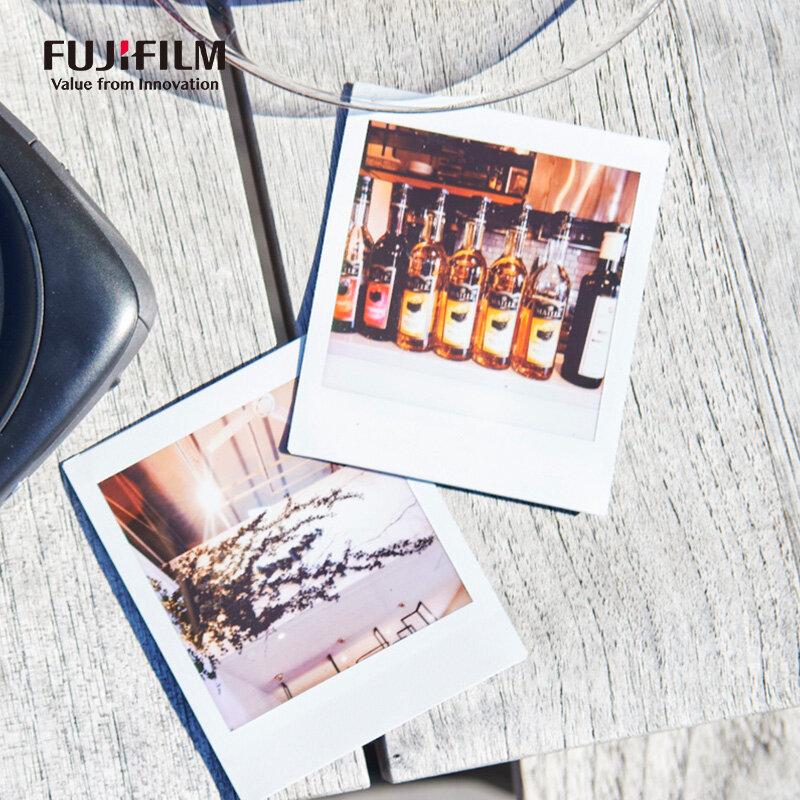Fujifilm-película ancha instantánea para cámara Fuji Instax, borde blanco, 100, 200, 210, 300, 500AF, 40 hojas