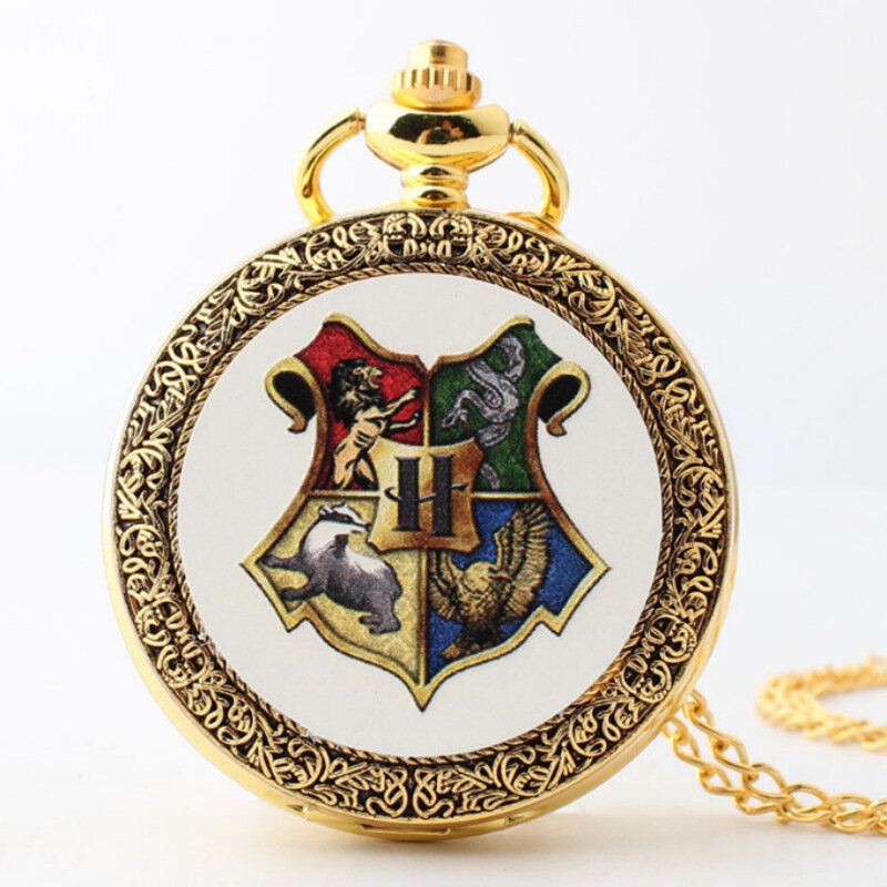 창의적인 레트로 포켓 시계 스팀펑크 독특한 골동품 구리 쿼츠 시계, 할로윈 맞춤형 영화 만화 제품 선물