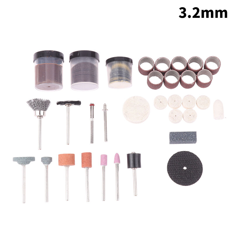 Electric Grinding Accessories 105PCS Dental Polishing Kit Laboratory HP Polisher Set Burs Brush Grinding Clinic Lab Tools