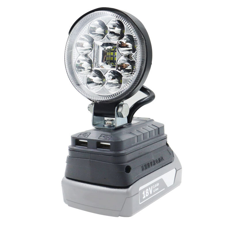 3 Cal światła robocze LED latarki samochodowe USB Power Bank do makity dla Bosch dla Milwaukee 18V do akumulatora litowo-jonowego DeWalt