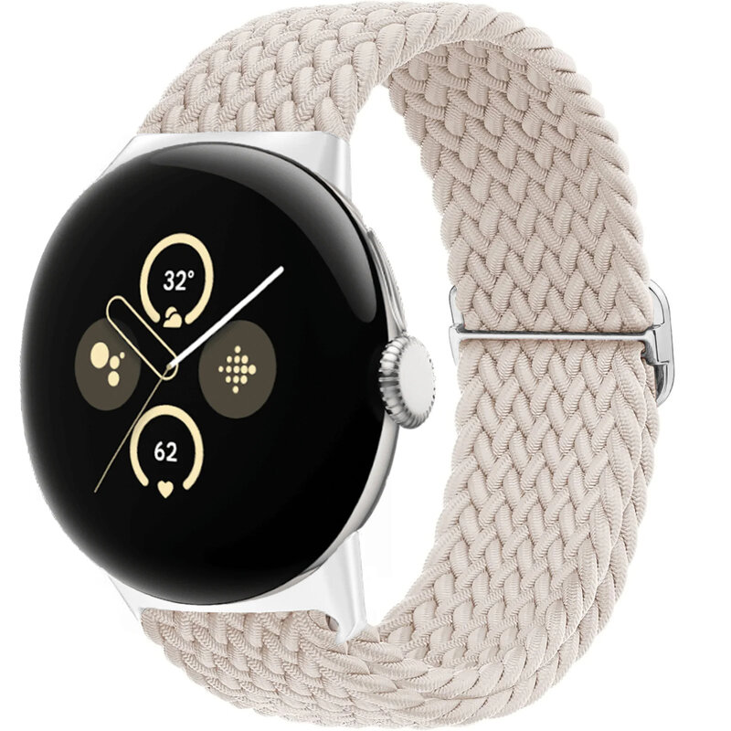 Braided Solo loop Strap for Google pixel 2 band Accessories Smartwatch Elastic Adjustable Nylon belt bracelet Pixel Watch bands