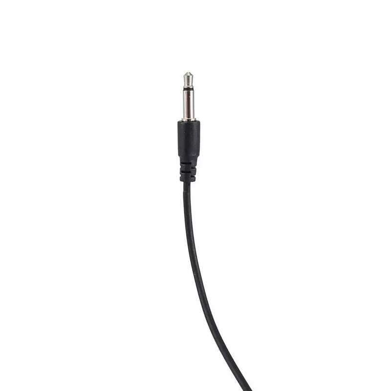 Earphone Earpiece Ear-hook tunggal 3.5 Mm dengan kabel Spiral Headset Walkie Talkie Polices Earphone militer