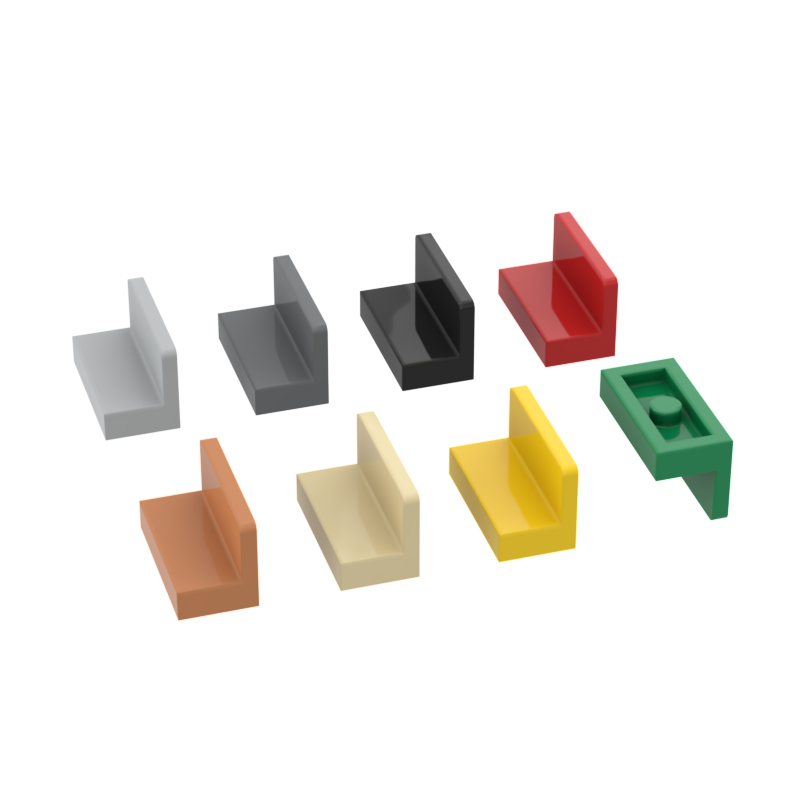 Rainbow Pig MOC particelle 4865 30010 15714 pannello 1x2x1 Building Blocks parti fai da te assemblaggi compatibili mattoni Bulk Tech giocattoli