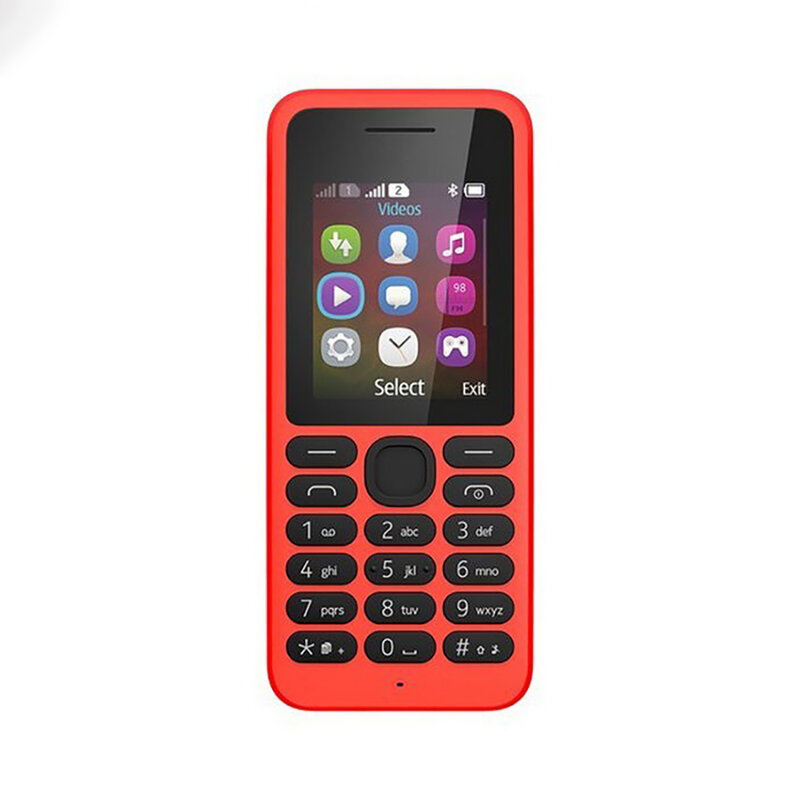 Original Dual Sim Telefone Móvel, Desbloqueado 130 (2014), GSM 900/1800, Russo Árabe Hebraico Teclado, Frete Grátis