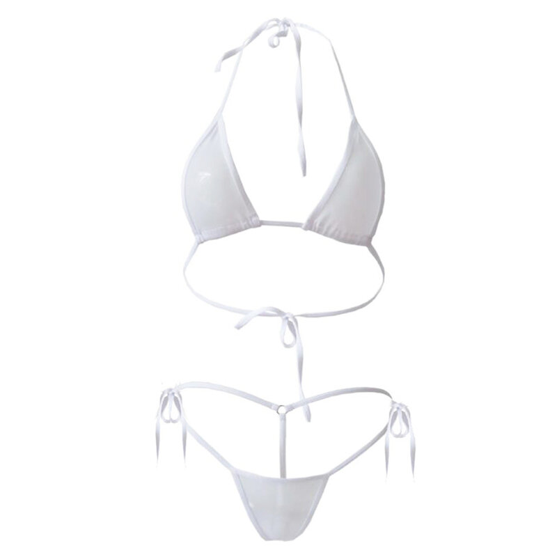 Women Thong Underwear GString Bra Set  Perspective Bikini Swimwear Nightwear  Comfortable Underwear Set for Women