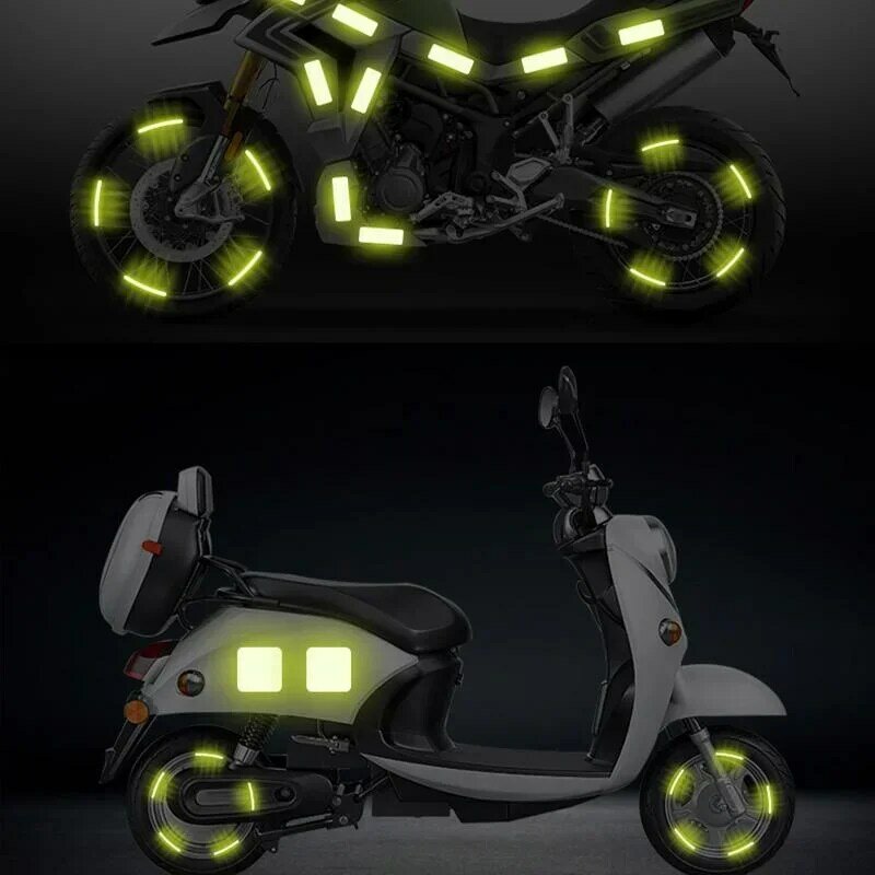 20 шт./набор, светоотражающие наклейки на ступицы колеса мотоцикла