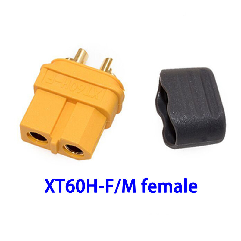 Kit de conector de batería de piezas XT60 XT90, macho y hembra con carcasa de cubierta, enchufe Banana chapado en oro para piezas de RC, 1 par