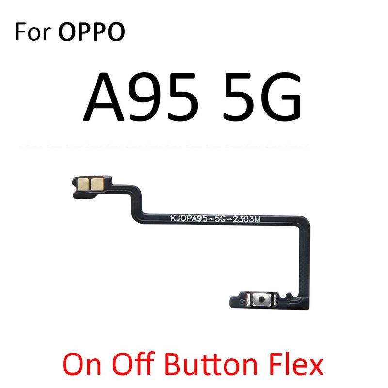 Oppo a94 a95 a96 a97 4g 5g用のフレキシブルケーブル付きボリュームコントロールスイッチ,スペアパーツ