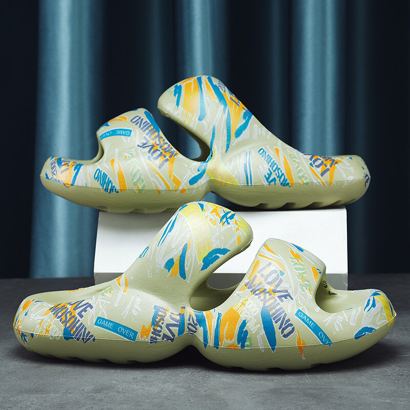 Sandales de plage légères et respirantes pour l'été, pantoufles YZY, grande taille 36-45, nouvelle collection