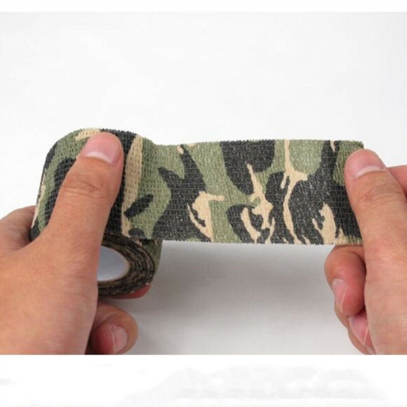 5cm * 4,5 m Camouflage Selbst-adhesive Elastische Bandage Erste Hilfe Verband Wasserdichte Im Freien Nicht-woven Bandage für Sport Reise