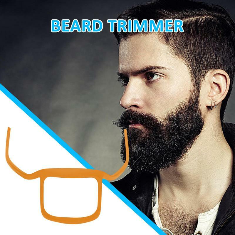 Szablon do brody dla mężczyzn obrys trymer do męskiej brody wielobrody dopasowany urządzenie do stylizacji do brody francuskiej bródki i bródki