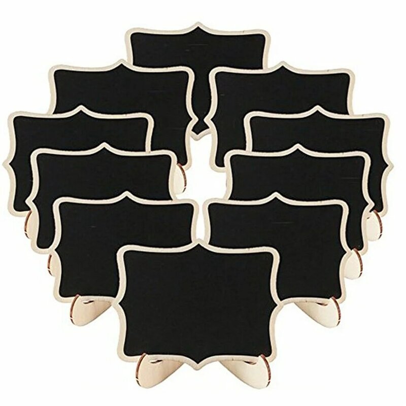 1-zestaw mini tablic kredowych w kształcie koronki z podpórką Tablice ogłoszeń Znaki stołowe na urodziny w domu Wesele