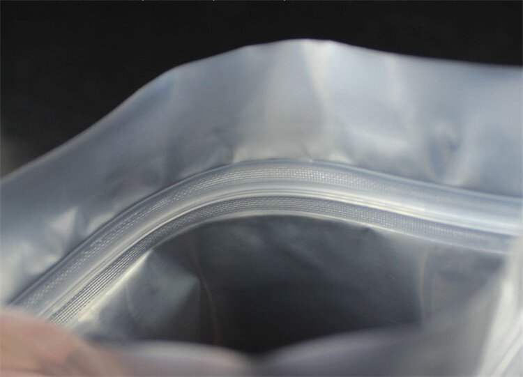 50 buah 3D berdiri aluminium Foil tas Ziplock DIY teh kacang makanan ringan permen biji kopi bumbu gula Biskuit hadiah kantong penyimpanan