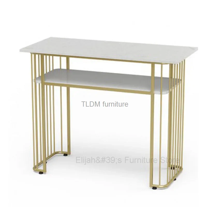 Modern Custom Simple Single Nail Tables Nordic Double Manicure Table Double-layer Nail Manicure Table Beauty Shop Manicure Table