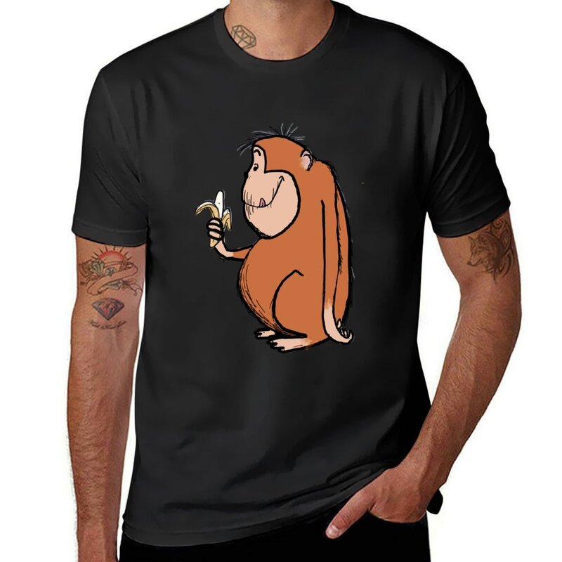 Funny Orangutan monkey T-Shirt sweat vintage blanks mens graphic t-shirts