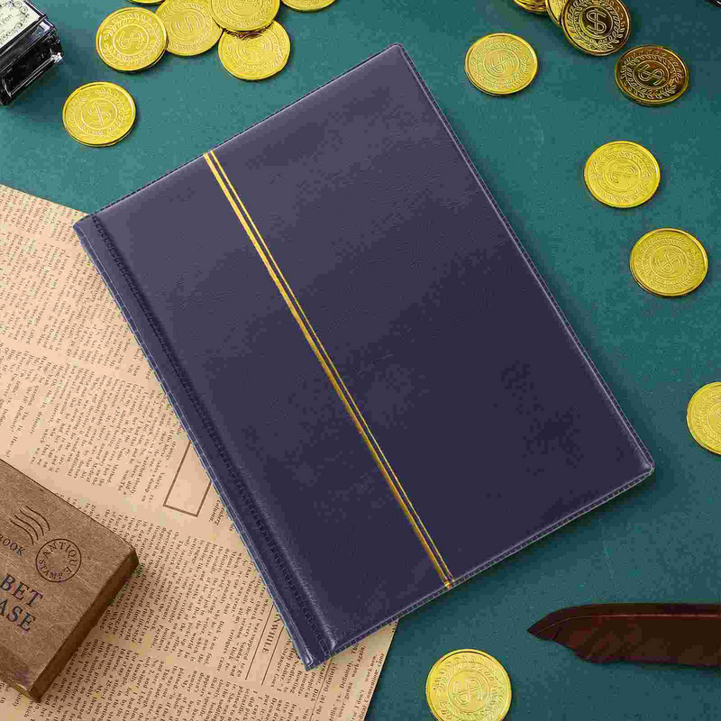 Coin Collection Book Holders Photobook Album In-line Organizer Collector Pence Pu Souvenir