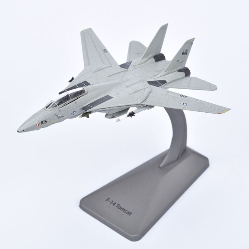 العسكرية القتالية سبيكة طائرة مقاتلة والبلاستيك نموذج ، ديكاست F-14 ، لعبة هدية جمع ، محاكاة العرض ، الديكور ، 1:144 مقياس