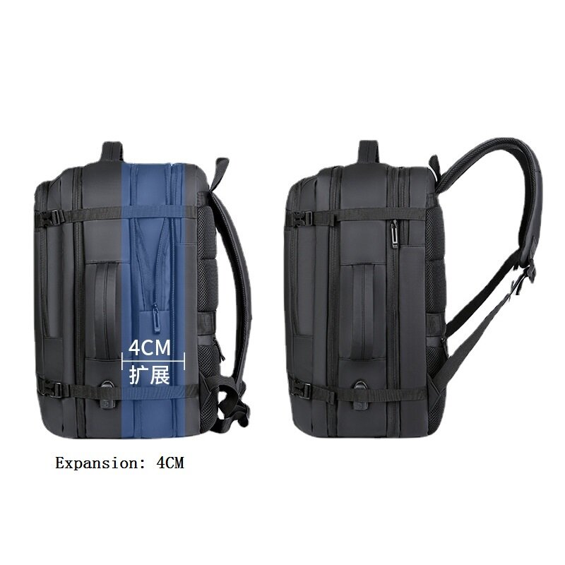 Вместительный Многофункциональный перезаряжаемый ручной рюкзак для мужчин, водонепроницаемый деловой дорожный компьютерный ранец, 45 л