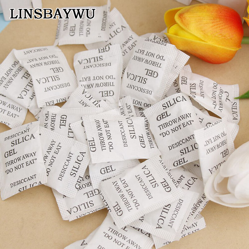 50 Packs Non-toxic Silica Gel Desiccant Damp Moisture Absorber Dehumidifier for Room Kitchen Clothes Food Storage 400ml