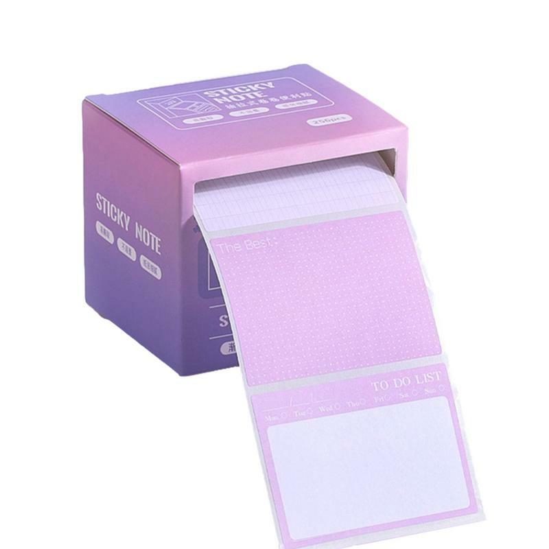 Teacher Sticky Notes 256 Sheets Pull Out Writing Notes Cute Sticky Note Tape Small Note Pads For Painting Notes Message Helper
