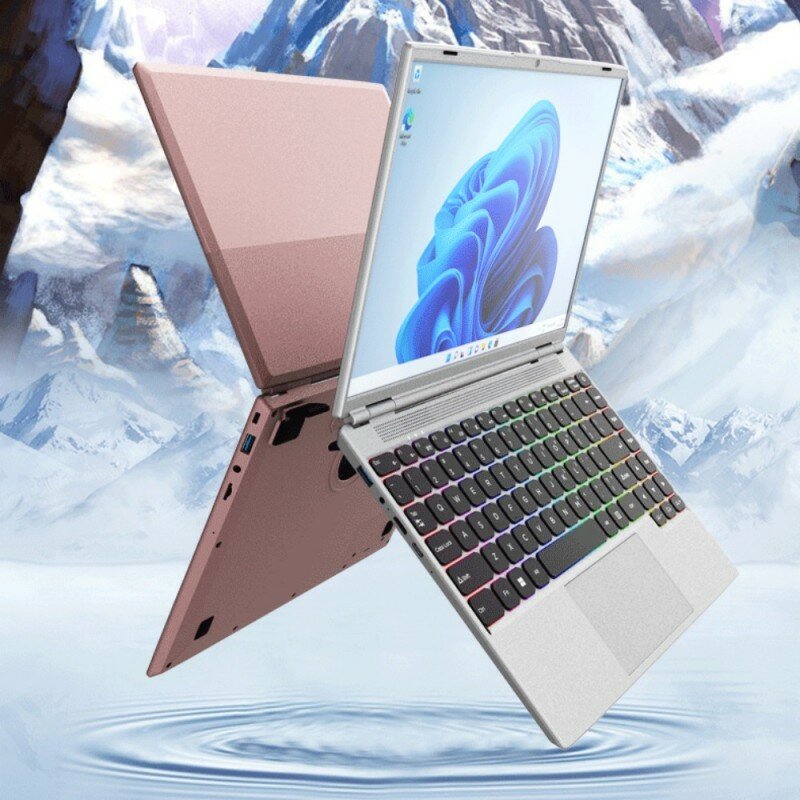 Laptop Intel Quad Core Student, 14 Polegada Ram, 16G ROM, 1TB SSD, N5095, Windows 10 Pro, computador barato, novo, 2023