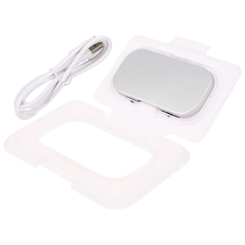 Wet Wipes Dispenser com USB, Wipe Case for Baby Tissue, Aquecedor para viagens, Portátil, Aquecimento