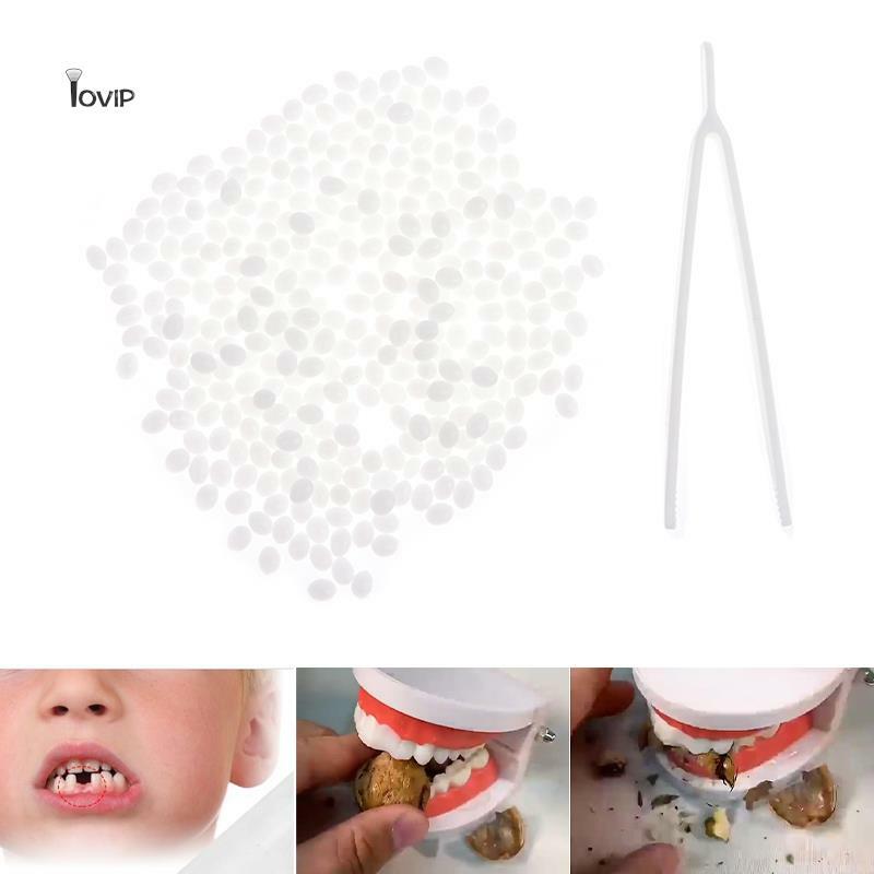 Kit di riparazione della cavità di riempimento temporaneo dei denti denti mancanti cavità a fessura materiale dentale solido adesivi per protesi cemento