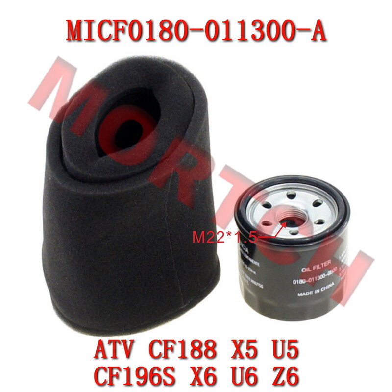 Filtro de aceite de aire 0180-011300-0B00 0180-1120A0 para CFMoto ATV UTV CF500 CF625 X5 X6 U5 Z6 CF600-5 CF600-3 CF600-6 CF625-3