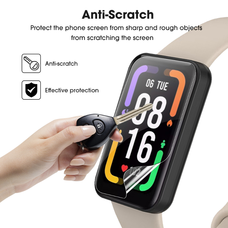 1/10pcs Screen Protector for Xiaomi Redmi Band 2 HD Full Cover Soft TPU Hydrogel Film for Redmi Band 2 Smartwatch Not Glass
