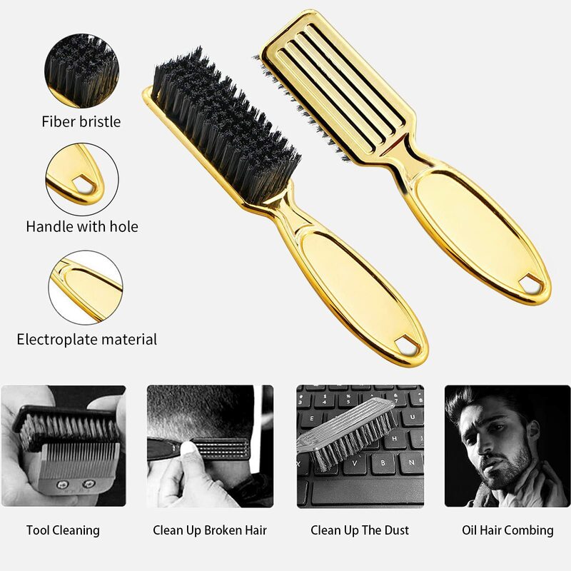 Pro Barber Brush Set Salon Hairdresser Clean Brushes Neck Duster Brush Clipper Cleaning Hairbrush Barbershop Styling Supplies