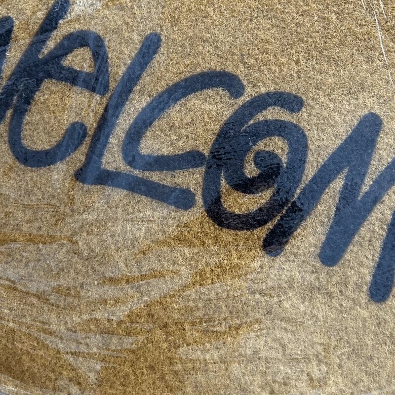 Welcome letter carpet