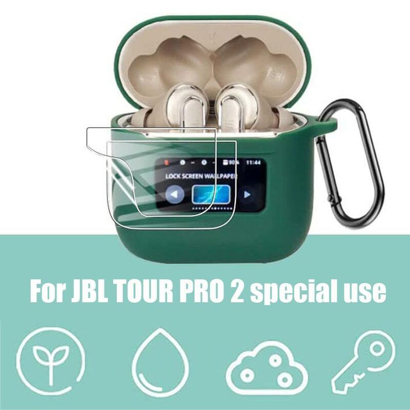 Película protectora de hidrogel TPU para auriculares inalámbricos JBL Tour Pro 2, película de protección de pantalla LCD inteligente, envío directo