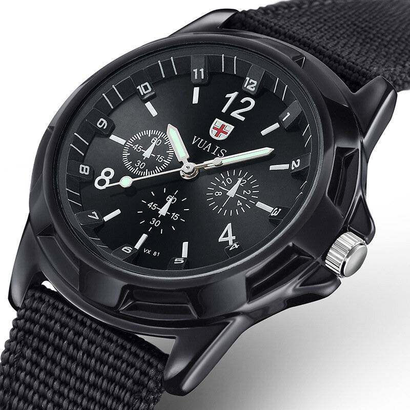 Męski zegarek nylonowy luksusowa marka mężczyźni wojskowy sport zegarki męski zegarek kwarcowy z datownikiem mężczyzna skórzany zegarek na rękę Relogio Masculino