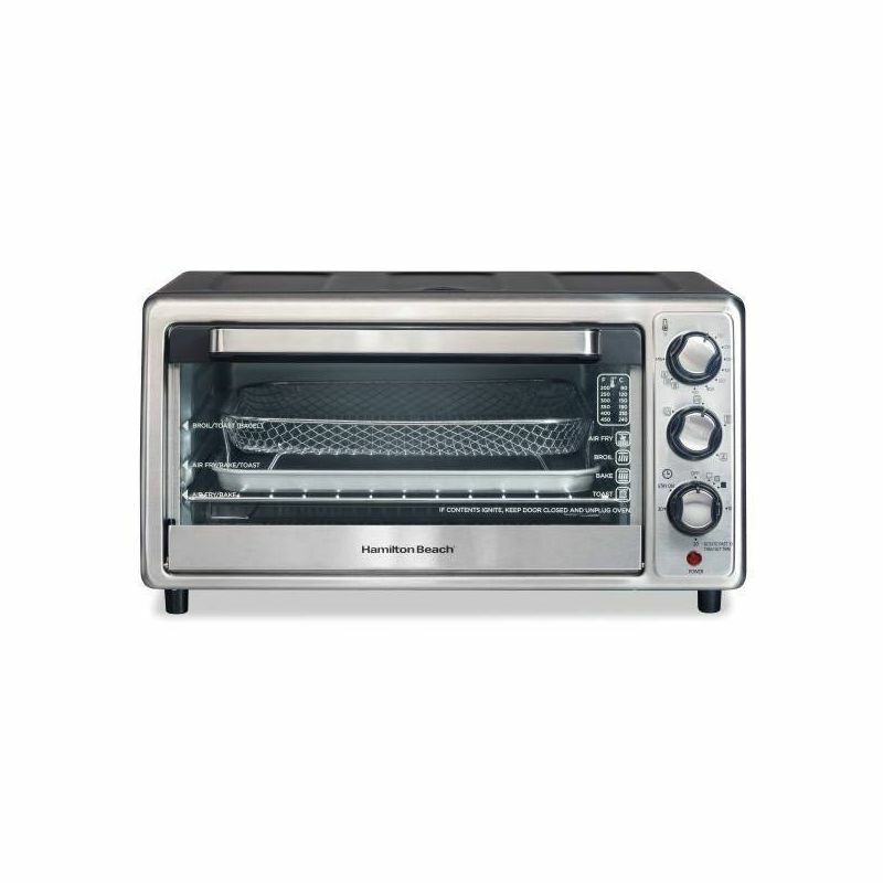 Black Air Fryer Toaster Oven for Quick and Healthy Cooking