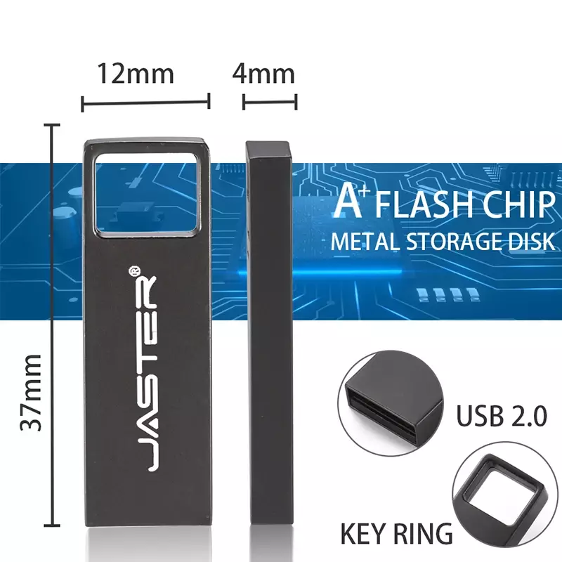 Pendrive de Metal inteligente, unidad flash usb 128, 8GB, 4GB, 32GB, 16GB, 64GB, 2,0 GB