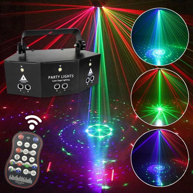 Premium Disco Lamp Efficient Party Light Memory Function High-precision 9-Eye Party Projetor Stage Light