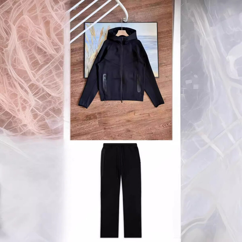 Same style for men women autumn motion Hoodie coat sweatpants suit 2024