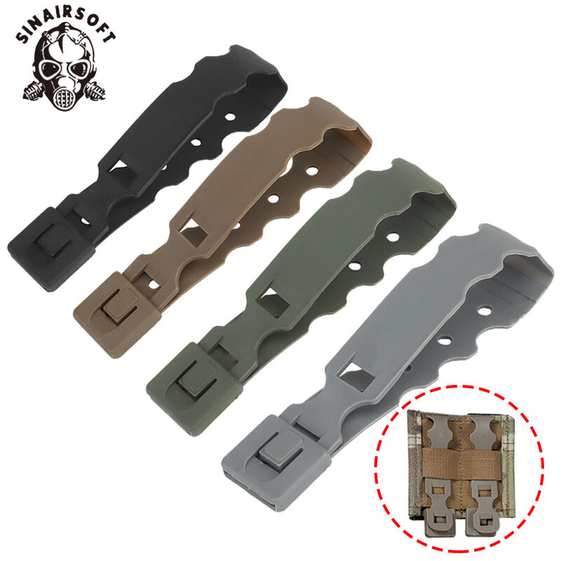 SINAIRSOFT Tactical Durable Molle System Malice Clips Strap Buckle Accessory Nylon Quick Release Strip Fits For Magazine Pouch