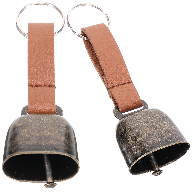 2 Pcs Survival Bell Bear Repelling Bells for Cattle Climbing Hanging Metal Anti Lost Cow Travel