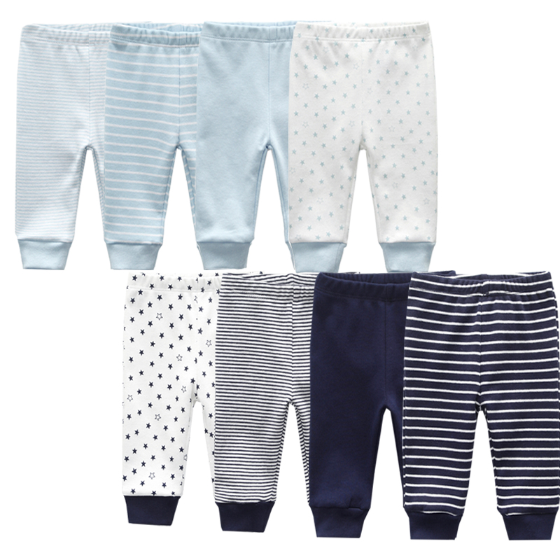 Leggings à rayures pour bébé, pantalon d'été pour nouveau-né, en coton, unisexe, pour garçon et fille de 3 à 12 mois, lot de 3 à 4 pièces