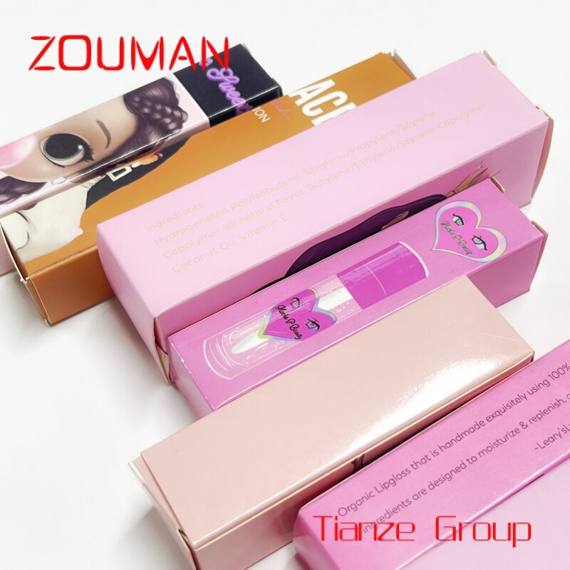 Günstiger Preis umwelt freundliche Lipgloss-Verpackungs box benutzer definierte Lippenstift boxen Kosmetik papier boxen
