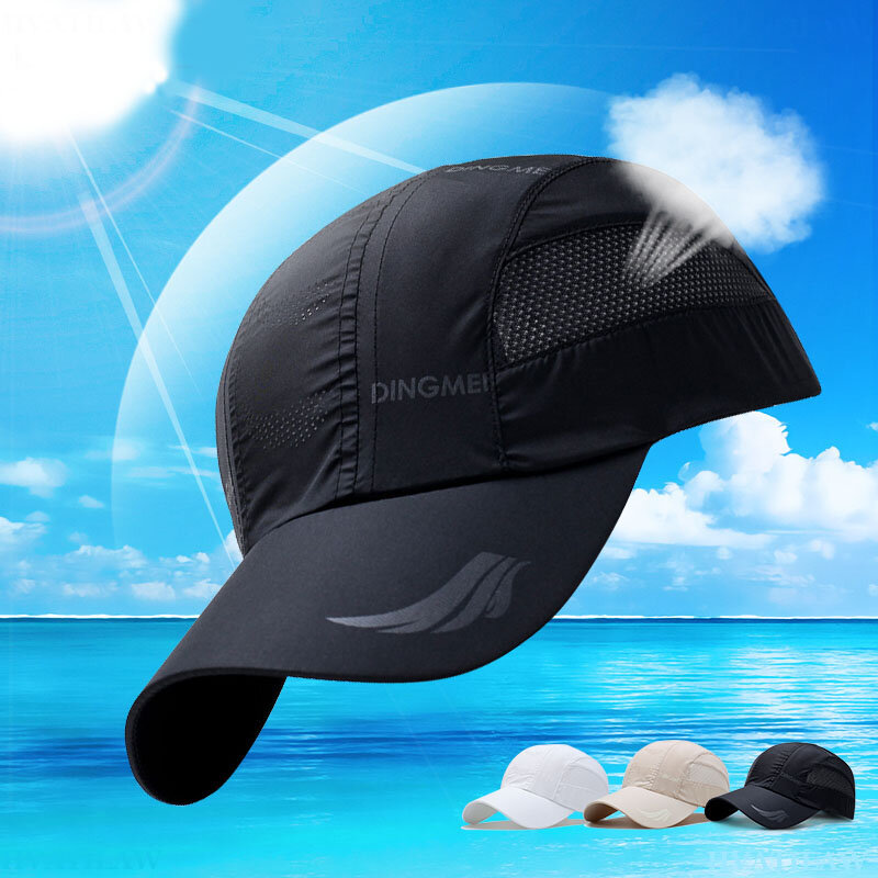 2024 Summer Brand For Men Sports Running Sweat berretto da Baseball maschile Canada Golf Quick Dry Women Kpop Solid Snapback Bone Mesh Hat