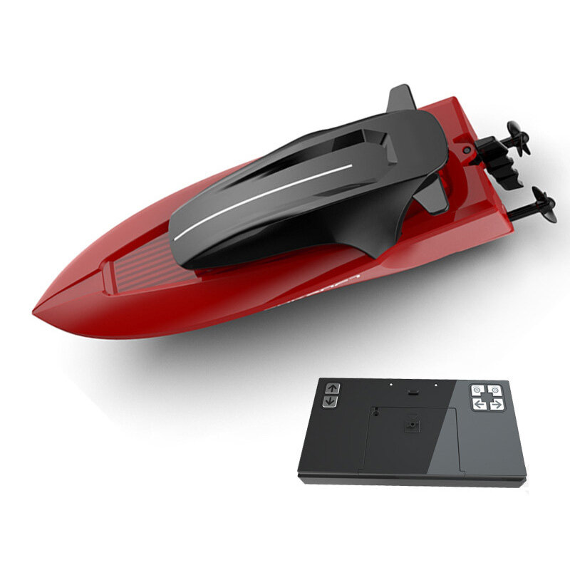 Barco de carreras de alta velocidad a Control remoto para niños, juguete de 2,4G, impermeable, recargable, modelo eléctrico